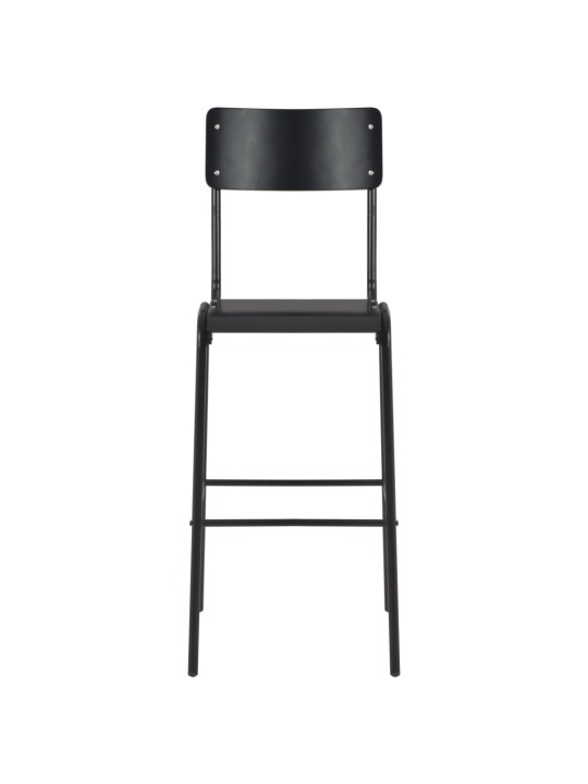 3-osaline baarikomplekt, teras, must