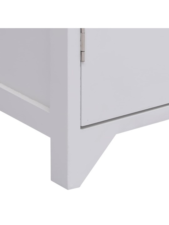 Vannitoakapp, valge, 46 x 24 x 116 cm, paulownia puit