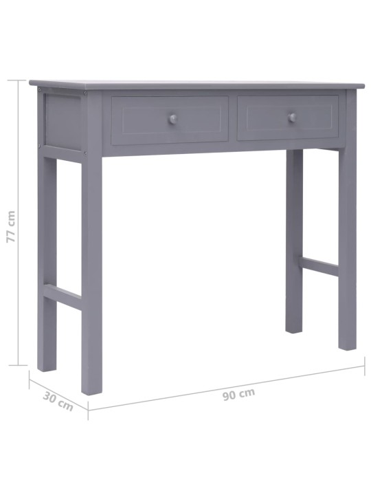 Konsoollaud, hall, 90 x 30 x 77 cm, puit