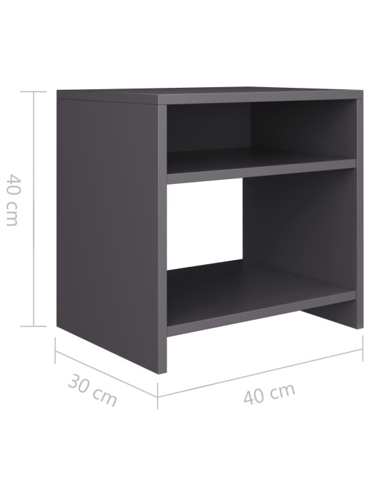 Öökapid 2 tk, hall, 40 x 30 x 40 cm, puitlaastplaat