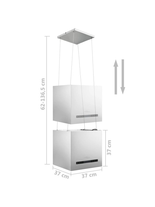 Rippuv köögisaare kubu puutetundlik lcd 37 cm roostevaba teras