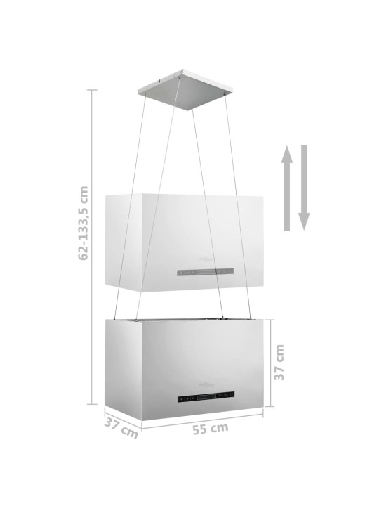 Rippuv köögisaare kubu puutetundlik lcd 55 cm roostevaba teras