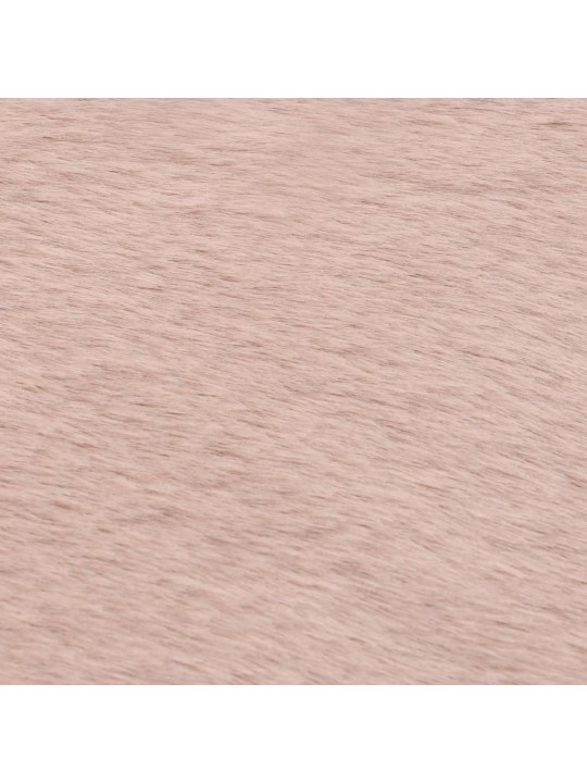 Vaip 160 x 230 cm, jänese kunstkarv, vanaroosa