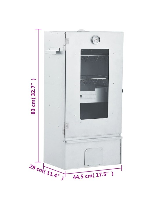 Grill- ja suitsuahi 1 kg puidulaastudega 44,5 x 29 x 83 cm