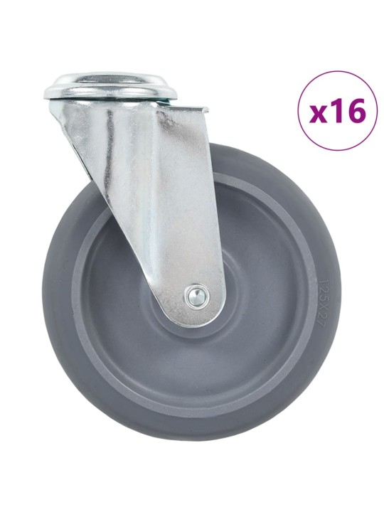 POLDIAUKUDEGA PÖÖRATAVAD MÖÖBLIRATTAD 16 TK, 125 MM