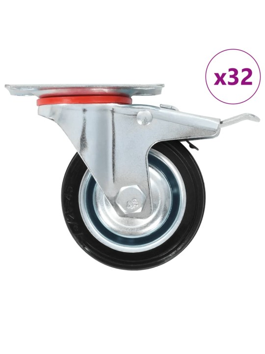 PÖÖRLEVAD RATTAD, 32 TK, 75 MM