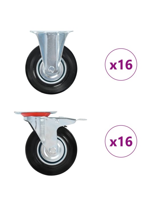 32 tk pöörlev ratas 125 mm