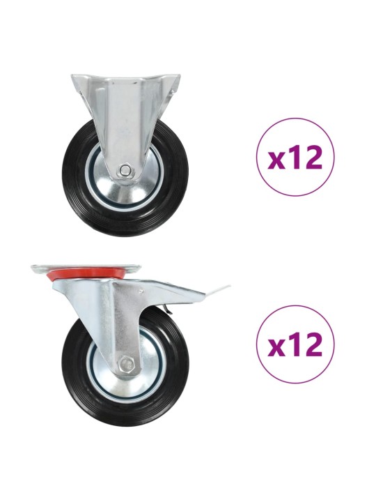 PÖÖRLEVAD RATTAD, 24 TK, 160 MM