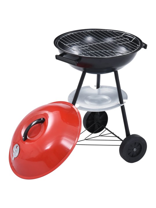 Kaasaskantav xxl kuppelgrill, ratastega, 44 cm