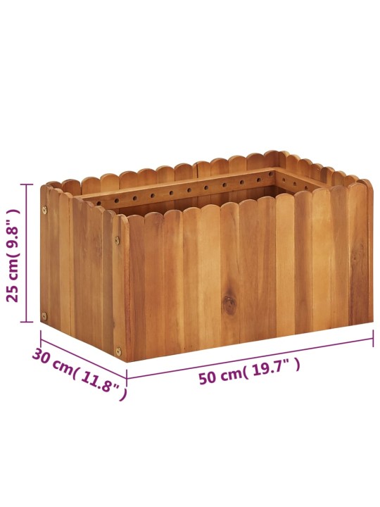 Taimelava 50 x 30 x 25 cm toekas akaatsiapuit