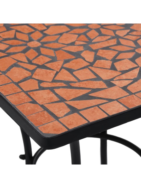 Mosaiikplaadiga bistroolaud, terrakota, 60 cm, keraamiline