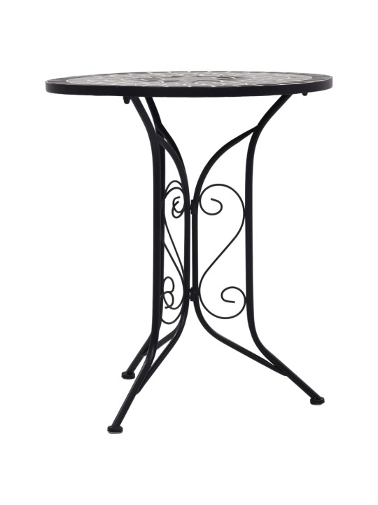 Mosaiikplaadiga bistroolaud, hall, 61 cm, keraamiline