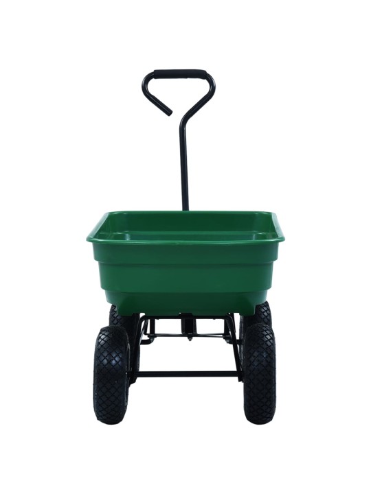 Aia kallutatav käsikäru 300 kg 75 L roheline