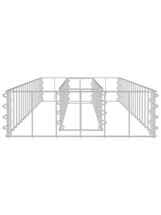 Gabioon-taimelava, tsingitud teras, 90 x 30 x 10 cm