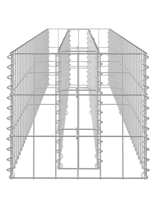 Gabioon-taimelava, tsingitud teras, 180 x 30 x 30 cm