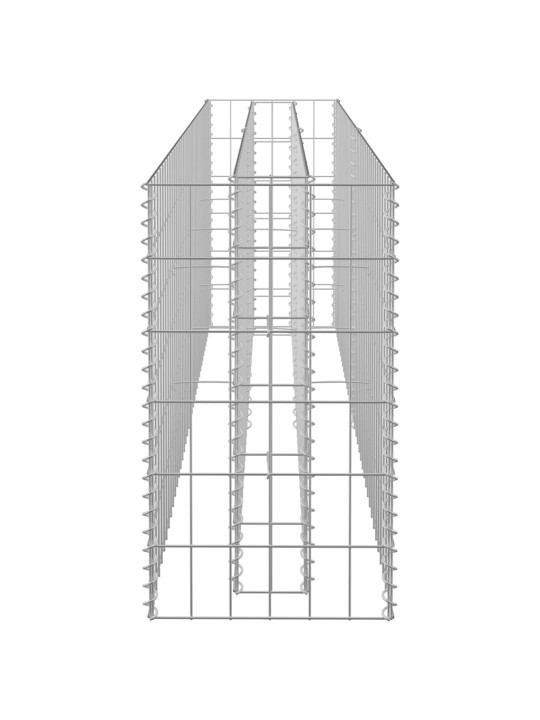 Gabioon-taimelava, tsingitud teras, 180 x 30 x 60 cm