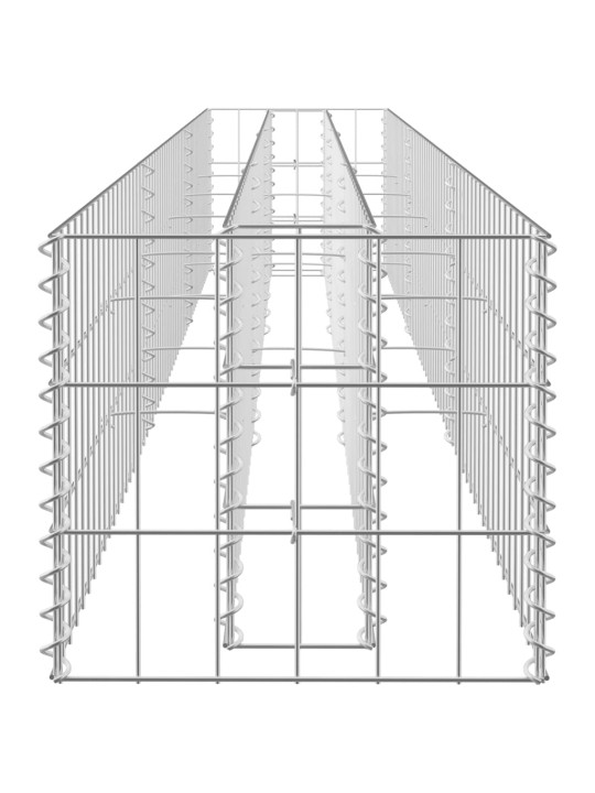 Gabioon-taimelava, tsingitud teras, 270 x 30 x 30 cm
