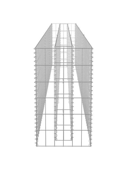 Gabioon-taimelava, tsingitud teras, 270 x 30 x 60 cm