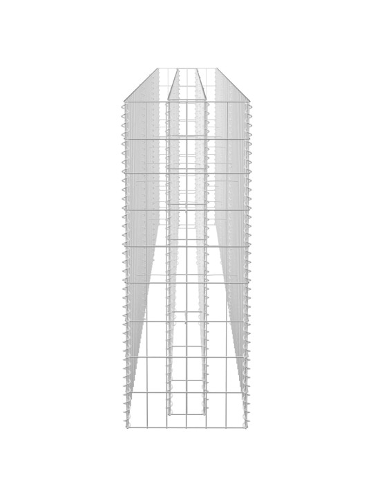 Gabioon-taimelava, tsingitud teras, 270 x 30 x 90 cm