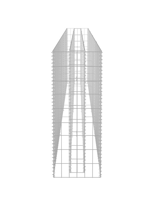 Gabioon-taimelava, tsingitud teras, 360 x 30 x 90 cm