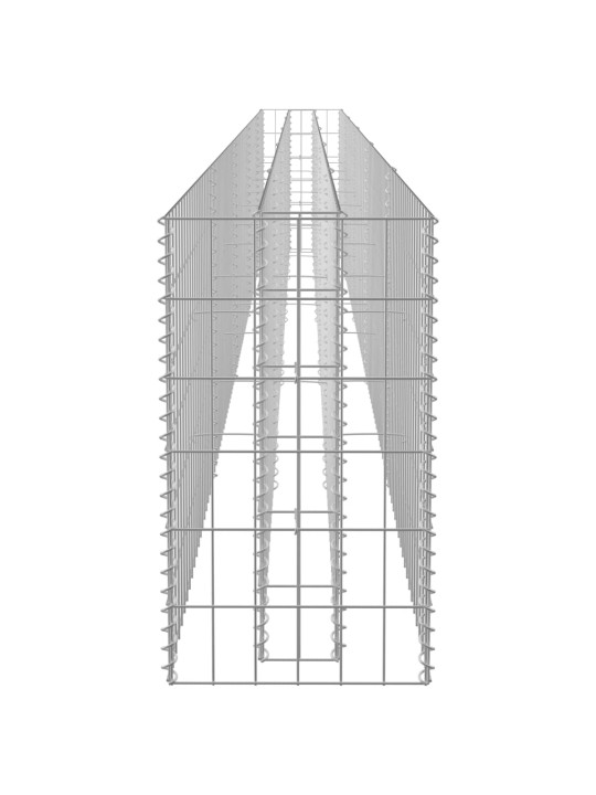 Gabioon-taimelava, tsingitud teras, 450 x 30 x 60 cm