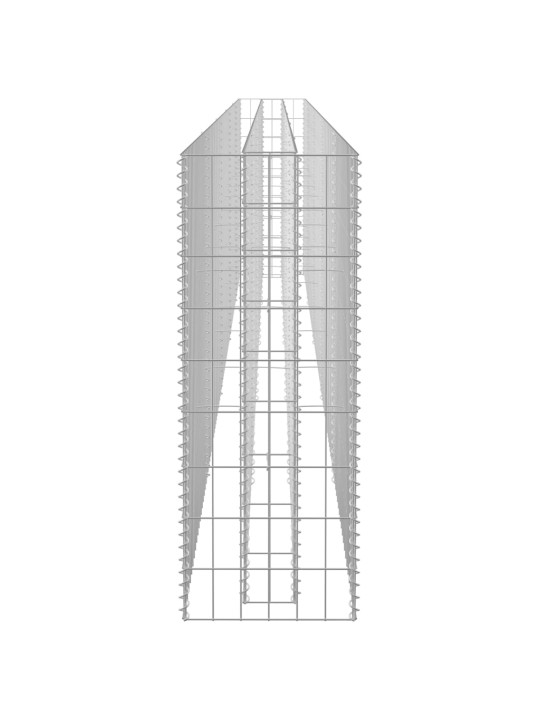Gabioon-taimelava, tsingitud teras, 450 x 30 x 90 cm