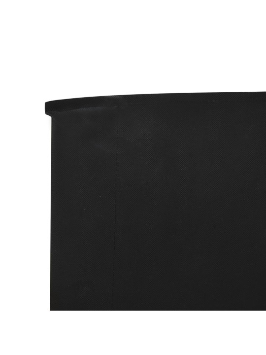 Tuulekaitse sein 3 paneelist, kangas 400 x 160 cm must