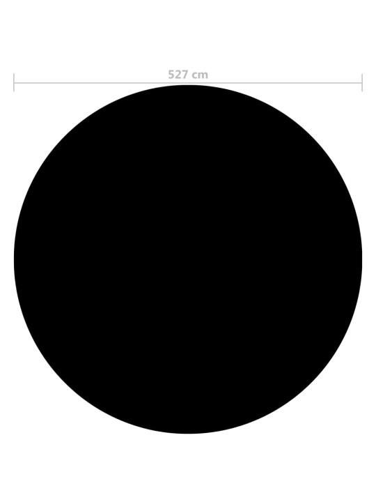 Basseinikate, must, 527 cm, pe