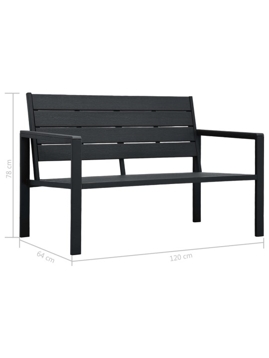 AIAPINK, 120 CM, HDPE, MUST, PUIDUVÄLIMUSEGA