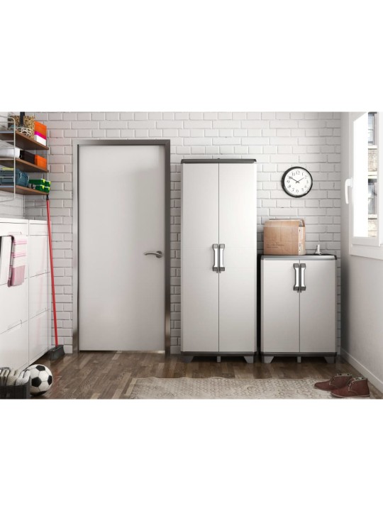 KETER HOIUKAPP RIIULITEGA GEAR, MUST JA HALL, 182 CM