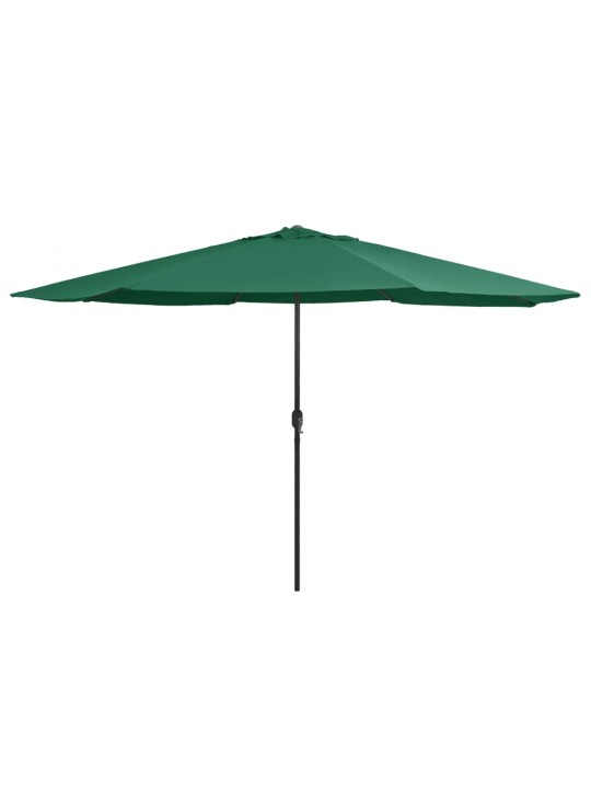 AIA PÄIKESEVARI METALLPOSTIGA 390 CM, ROHELINE