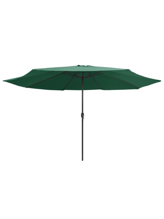 AIA PÄIKESEVARI METALLPOSTIGA 390 CM, ROHELINE