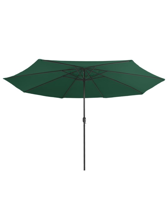AIA PÄIKESEVARI METALLPOSTIGA 390 CM, ROHELINE