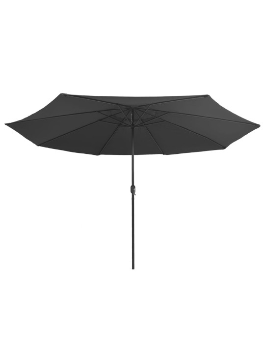 AIA PÄIKESEVARI METALLPOSTIGA 390 CM, ANTRATSIITHALL