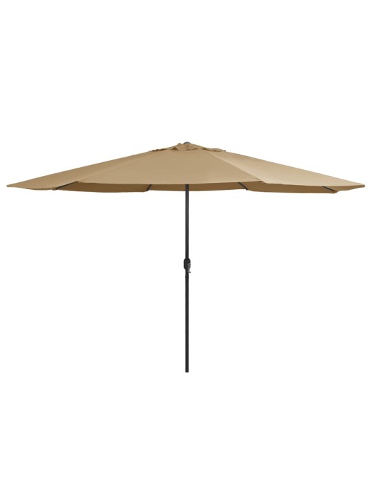 AIA PÄIKESEVARI METALLPOSTIGA 390 CM, PRUUNIKASHALL