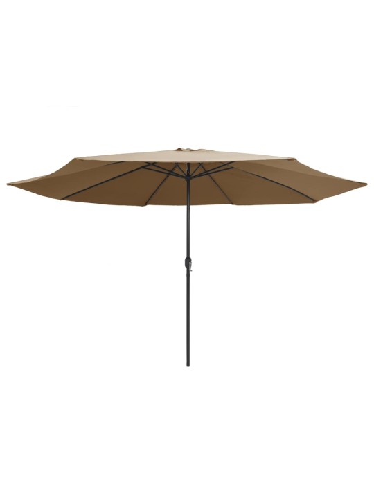 AIA PÄIKESEVARI METALLPOSTIGA 390 CM, PRUUNIKASHALL