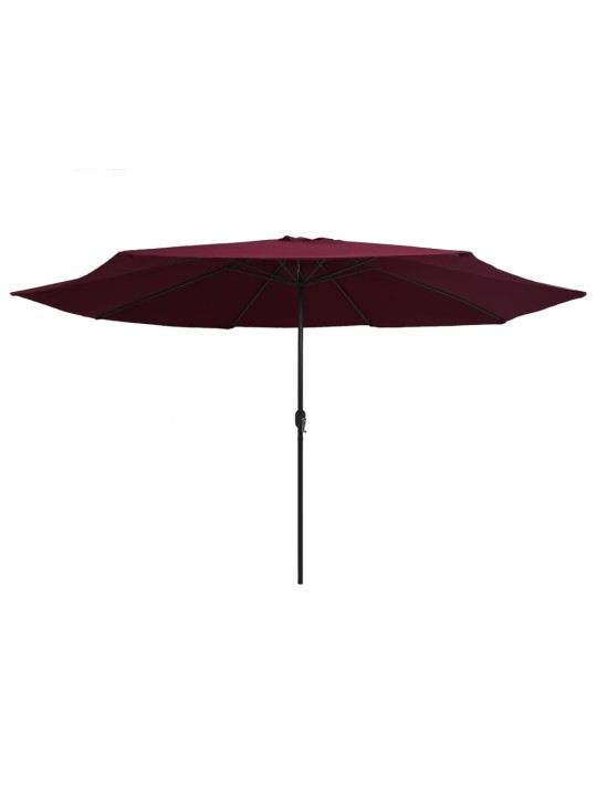 AIA PÄIKESEVARI METALLPOSTIGA 390 CM, BORDOOPUNANE