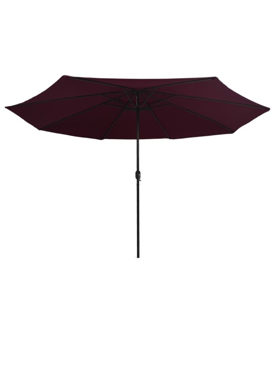 AIA PÄIKESEVARI METALLPOSTIGA 390 CM, BORDOOPUNANE