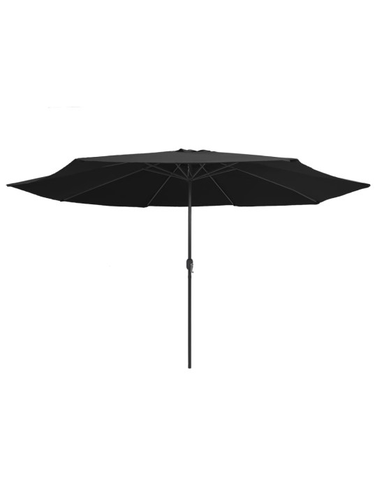 AIA PÄIKESEVARI METALLPOSTIGA 390 CM, MUST