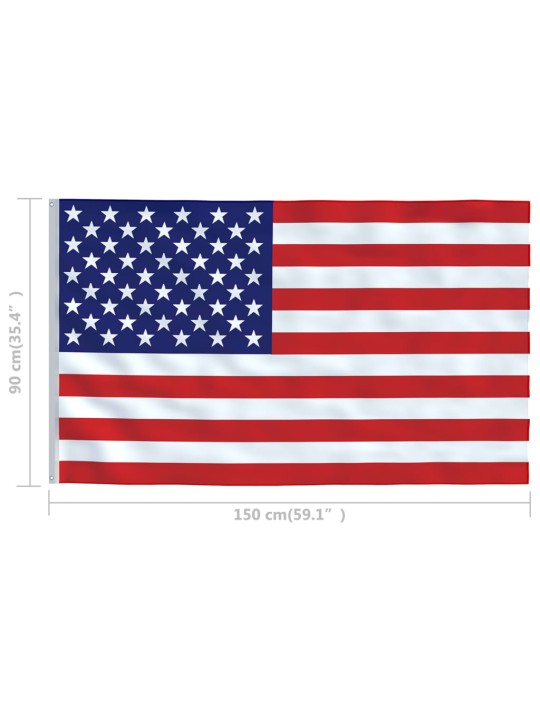 Usa lipp 90 x 150 cm