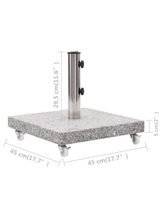 PÄEVAVARJU ALUS GRANIIT 30 KG, RUUDUKUJULINE, HALL