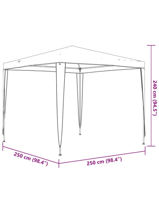 Professionaalne peotelk, 2,5 x 2,5 m, antratsiithall, 90 g/m²