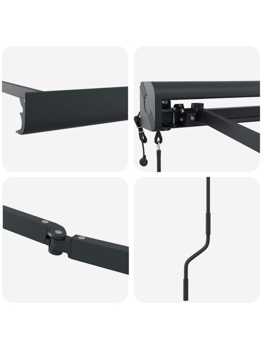 Varikatus antratsiit 4,5 × 3 m metall