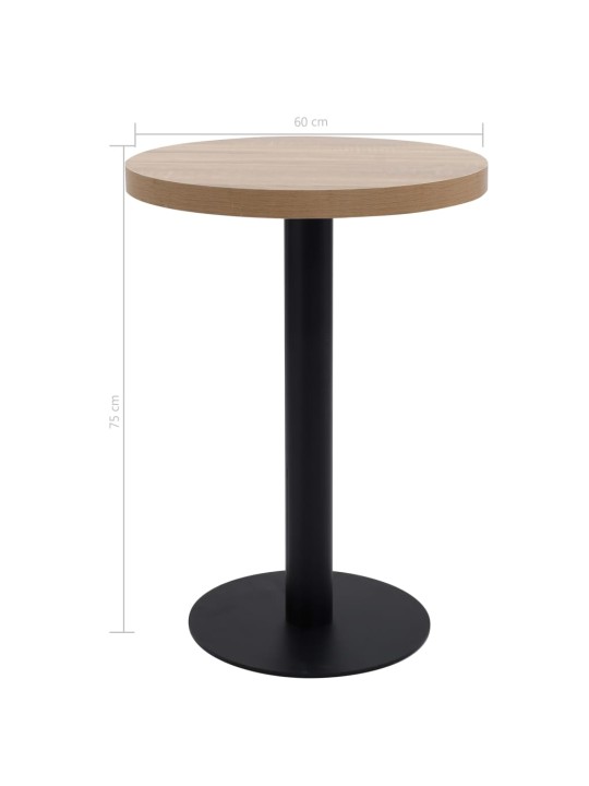 Bistroolaud, helepruun, 60 cm, mdf