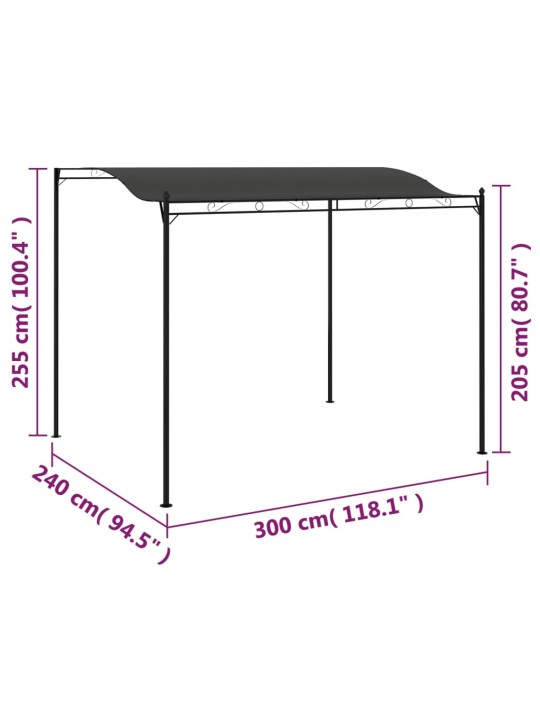 Varjualune 3 x 2,4 m antratsiithall