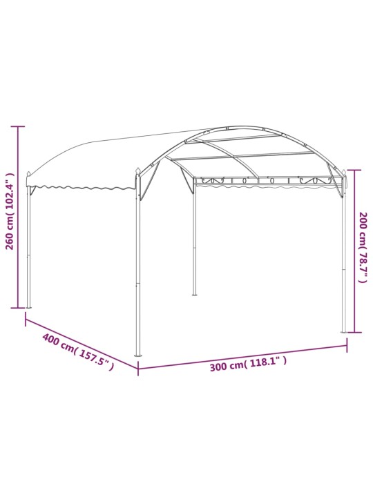 Varjualune 3 x 4 m antratsiithall