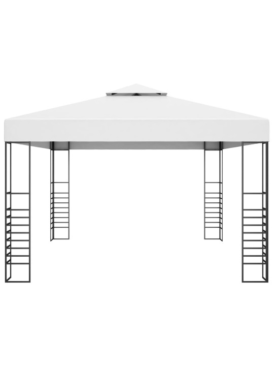 Aiatelk, pulbervärvitud teras, 4 x 3 x 2,7 m valge