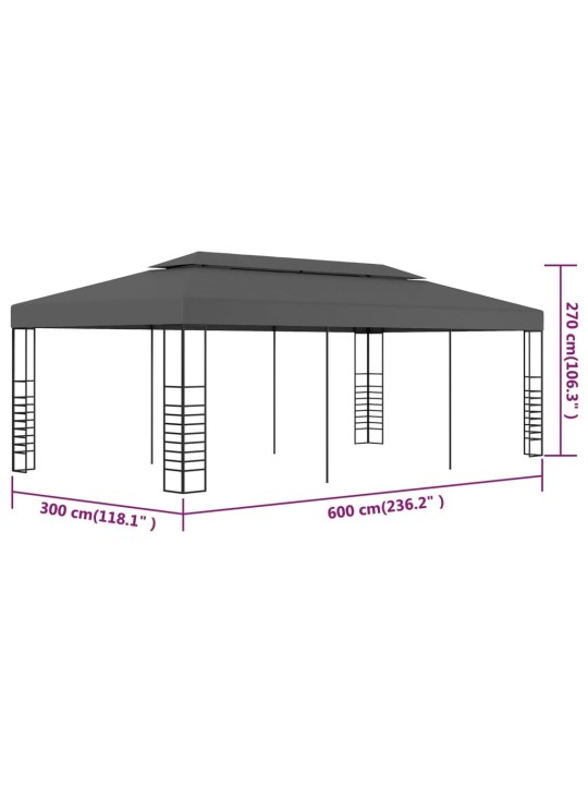 Varjualune 3 x 6 m, antratsiithall