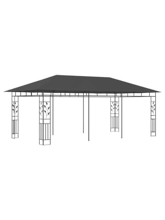 Varjualune sääsevõrguga, 6 x 3 x 2,73 m, antratsiithall