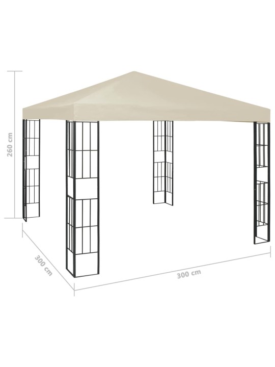 Varjualune 3 x 3 m, kreemjasvalge